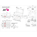 PROJECTOR CASE 3  - Flight case for 6 light projectors
