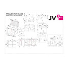 JB Systems - PROJECTOR CASE 4  - Flight case for 4 light projectors