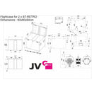CASE B03289  - Flight case for 2x BT-RETRO
