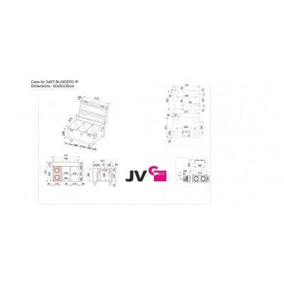 CASE B03290  - Flight case for 3x BT-BLINDER2 IP
