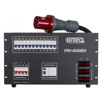 PD-63SH/GERMAN  - Power Distributor 63A / Harting+Socapex (GER)