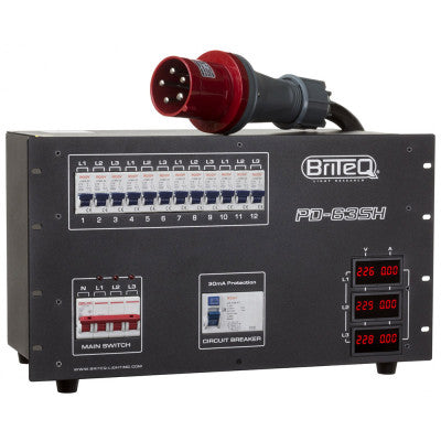 PD-63SH/GERMAN  - Power Distributor 63A / Harting+Socapex (GER)