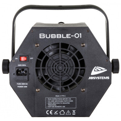 JB Systems - BUBBLE-01  - Bubble machine, tank 0.75 L, 1 fan, indoor use