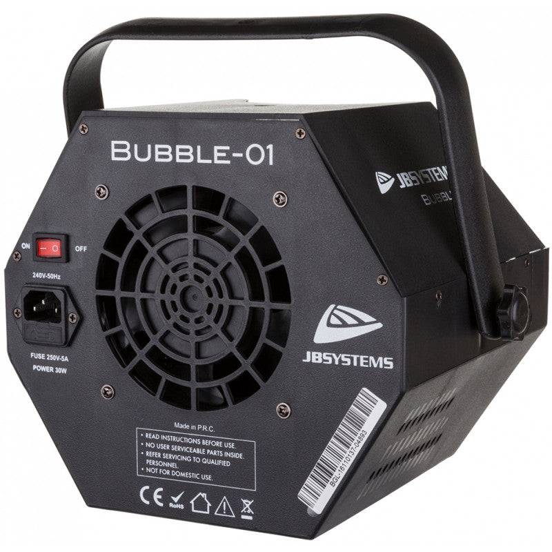 JB Systems - BUBBLE-01  - Bubble machine, tank 0.75 L, 1 fan, indoor use