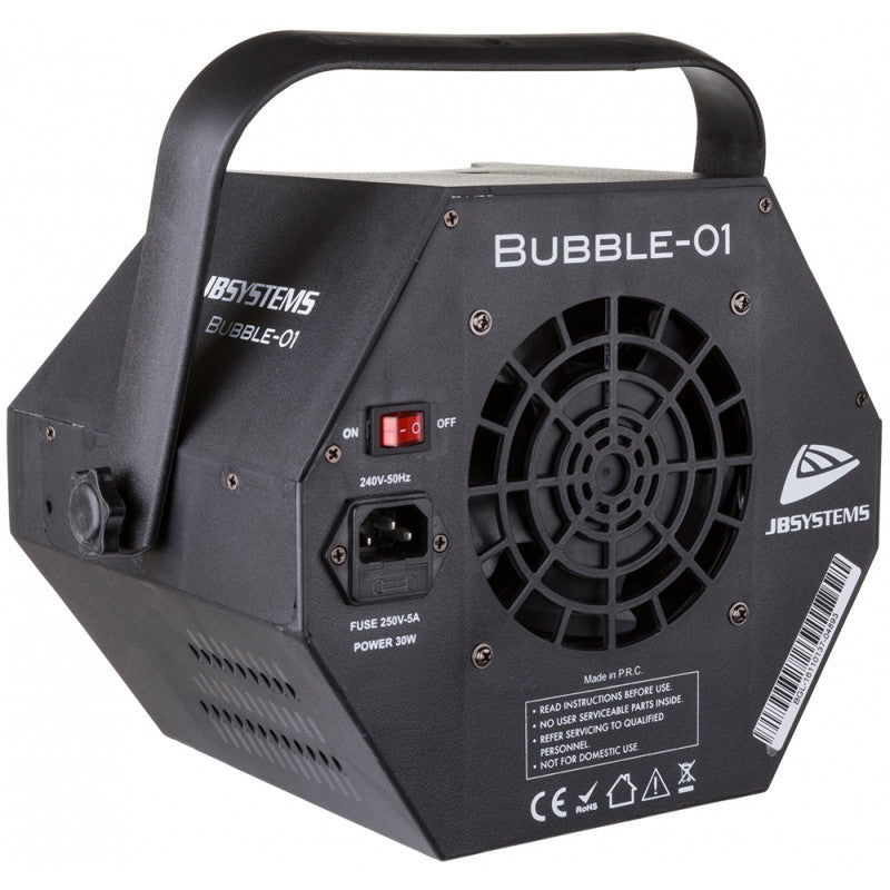 JB Systems - BUBBLE-01  - Bubble machine, tank 0.75 L, 1 fan, indoor use