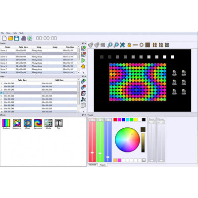 LD-1024WALL+   - DMX Interface 1024 CH for fixed architectural purposes, Chromateq software