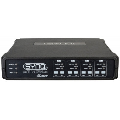 Synq - Dante / analog audio bridge, 4 IN/OUT, for installations