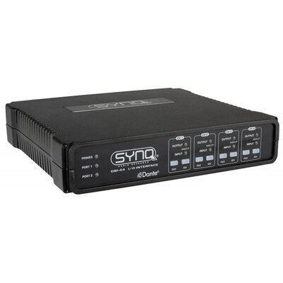 Synq - DBI-44  - Dante/analog audio bridge, 4 in / 4 out, INSTALL