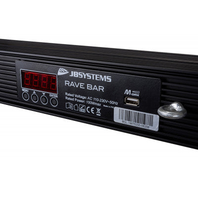 RAVE BAR   - 3-in-1 LED bar, 14 warm white LEDs, 120 RGB LEDs and 180 cold white LEDs