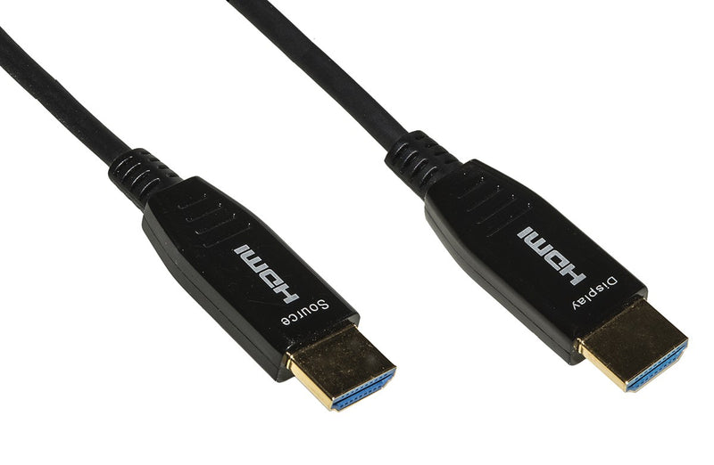 Cavo HDMI M/M 2.0 UHD 4Kx2K 60Hz 4:4:4, ibrido fibra ottica AOC, 18GBPS con EDID e contatti dorati, 10m