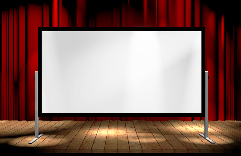 Schermo Retro per Videoproiezione con Cornice 350x265 Service ed Eventi a Noleggio