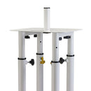 TotelW  - Telescopic totem 1 m till 1,8 m with Spandex and Covers - White