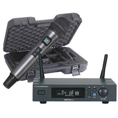 Audiophony - PACK-UHF410-Hand-F5  - UHF receiver pack with hand microphone and case - 500 MHz