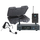 PACK-UHF410-Head-F5  - Set of UHF True Diversity receiver with bodypack, headband microphone and transport case - 500 MHz