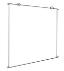 Telo semplice da proiezione "Basic", "Rear" da retroproiezione 250x190cm 124" 4:3