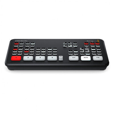 Blackmagic Design - ATEM Mini Pro - Live switcher with 4 HDMI input, webcam out, audio mixer and 2 DVE incl. H.264 USB recorder and streaming engine