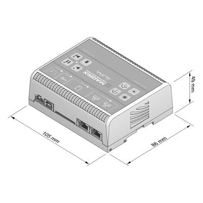 MADRIX - AURA 32  - Stand-alone recorder / player, 32 universes over network, DIN rail