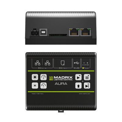 AURA 32  - Stand-alone recorder / player, 32 universes over network, DIN rail