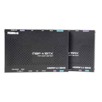 RGBlink - MSP415 TX  - HDBaseT HDMI 2.0 to Cat6 ExtenderHDMI, IR, Remote Power Ext. up to 65 m, 4K @ 60 - Transmitter