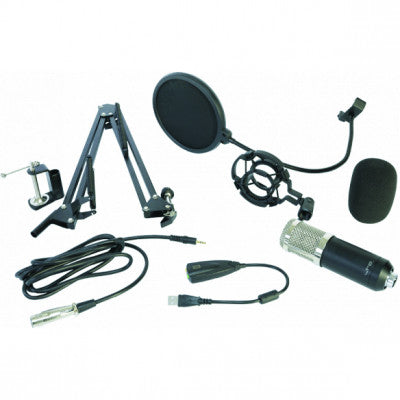 LTC Audio - STM200-PLUS - USB Condenser Microphone Set for Recording, Streaming and Podcasting