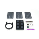 Visual Productions - B-Station2 - Wall-mount panel with 6 backlit push-buttons that can be configured to send out a multitude of control messages via DMX, UDP, OSC, Art-Net or sACN