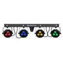 JB Systems - LIVESET 2  - Bar with 4 x 27 W RGB projectors + 4 x 1 W flash LED