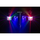 JB Systems - USB PARTYSET  - Versatile light set for home parties, includes 2 RGBW PAR lights, 2 RGBW DERBY lights, a light stand, and 2 transport bags