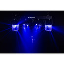 JB Systems - USB PARTYSET  - Versatile light set for home parties, includes 2 RGBW PAR lights, 2 RGBW DERBY lights, a light stand, and 2 transport bags