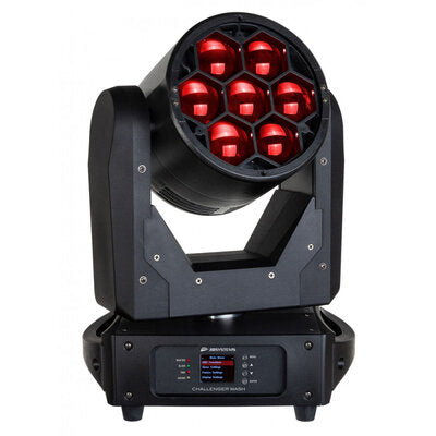 JB Systems - CHALLENGER WASH  - 7 x 40 W Wash moving head with zoom / pixel control