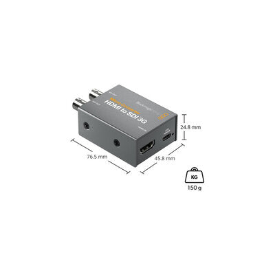 Blackmagic Design - Micro Converter HDMI to SDI 3G PSU - HDMI to SDI converter up to 1080p 60