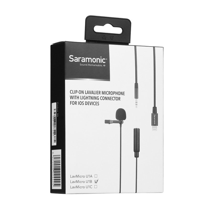 Saramonic - LavMicro U1B - Lavalier Microphone for Lightning iOS device (6 m cable)