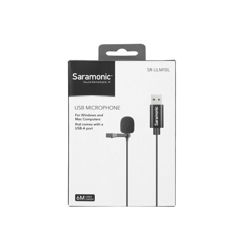 Saramonic - SR-ULM10L - USB lavalier microphone, 6 m cable