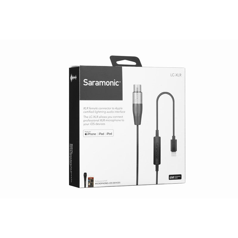 Saramonic - LC-XLR - Lightning Apple to XLR Cable, 6 m