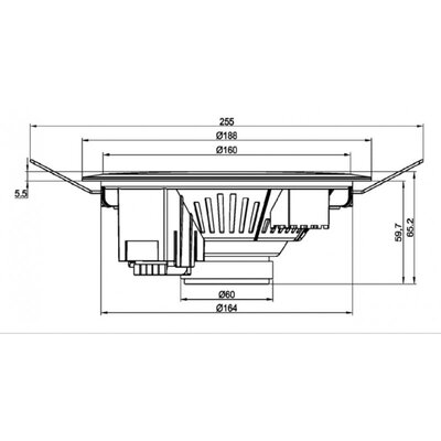 Rondson - CSL-610 - 6" ceiling loudspeaker 20 / 10 / 5 W at 100 V