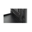 P32U N - 32U steel cabinet 19" with glass front, lock, castors, 4 pairs of slides, 64 screws