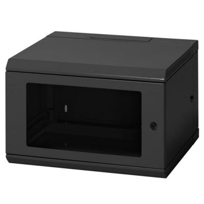 WR12U N - 19" black rack wall box 12U