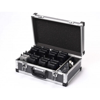 WT-300E - WT-300 Pack tour guide system with charger case 2 transmitter + LM72 A & 22 receiver + EM101