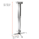 celexon - 1090299 - Universal ceiling mount 63-100 cm of drop from ceiling - silver