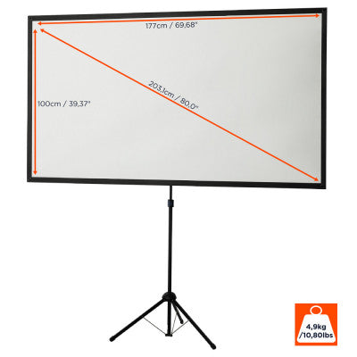 celexon - 1091477 - Ultra Light-weight Tripod screen, 177 x 100 cm, 16:9