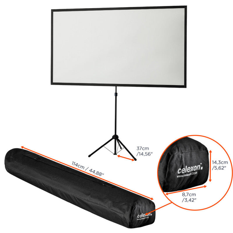 celexon - 1091477 - Ultra Light-weight Tripod screen, 177 x 100 cm, 16:9