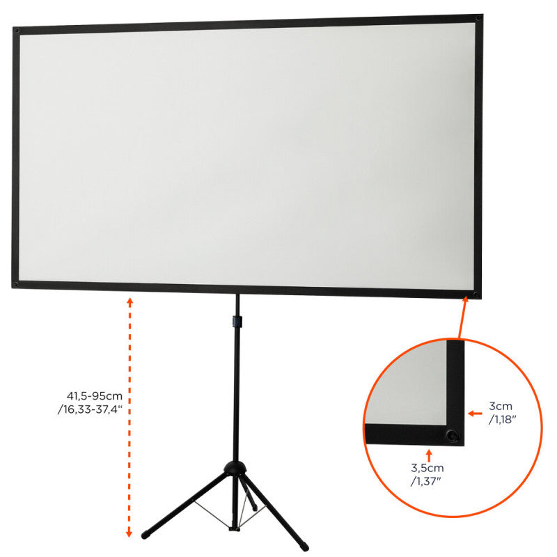 celexon - 1091477 - Ultra Light-weight Tripod screen, 177 x 100 cm, 16:9