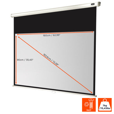 celexon - 1090250 - Manual Economy screen, 160 x 90 cm, 16:9