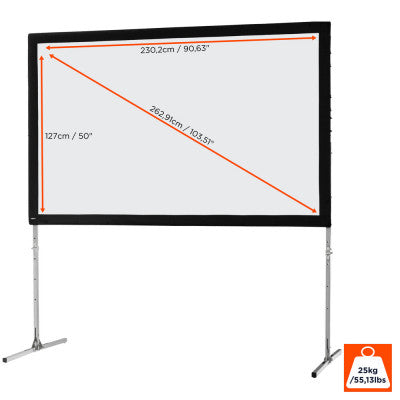 celexon - 1090820 - Mobile Expert Folding Frame screen, front projection, 203 x 127 cm, 16:10