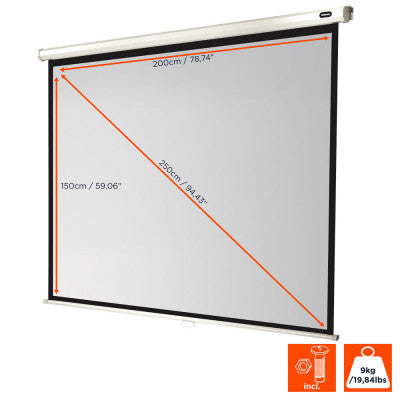 celexon - 1090036 - Manual Economy screen, 200 x 150 cm, 4:3