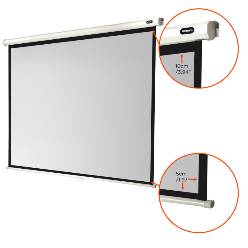 celexon - 1090036 - Manual Economy screen, 200 x 150 cm, 4:3