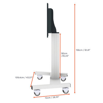 1091453 - Professional Plus Fixed height display trolley for 42 - 100" displays