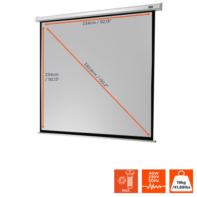 celexon - Electric Economy screen, 240 x 240 cm, 1:1