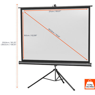 celexon - 1090020 - Tripod Economy screen, 211 x 160 cm, 4:3