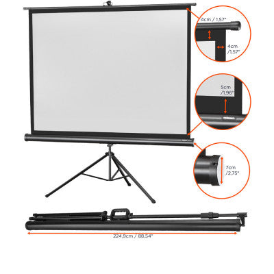 celexon - 1090020 - Tripod Economy screen, 211 x 160 cm, 4:3