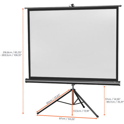 celexon - 1090020 - Tripod Economy screen, 211 x 160 cm, 4:3